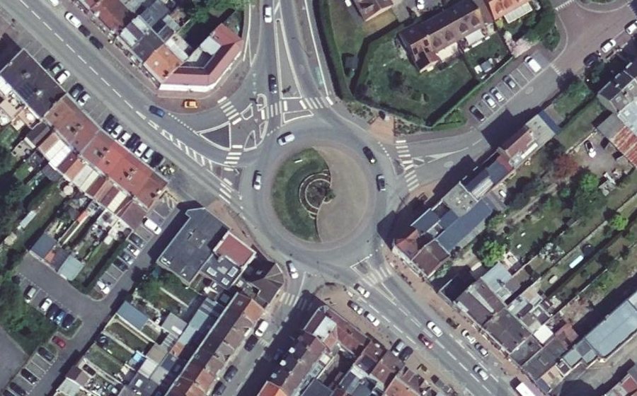 Vue aérienne du Place Kleber Ringot