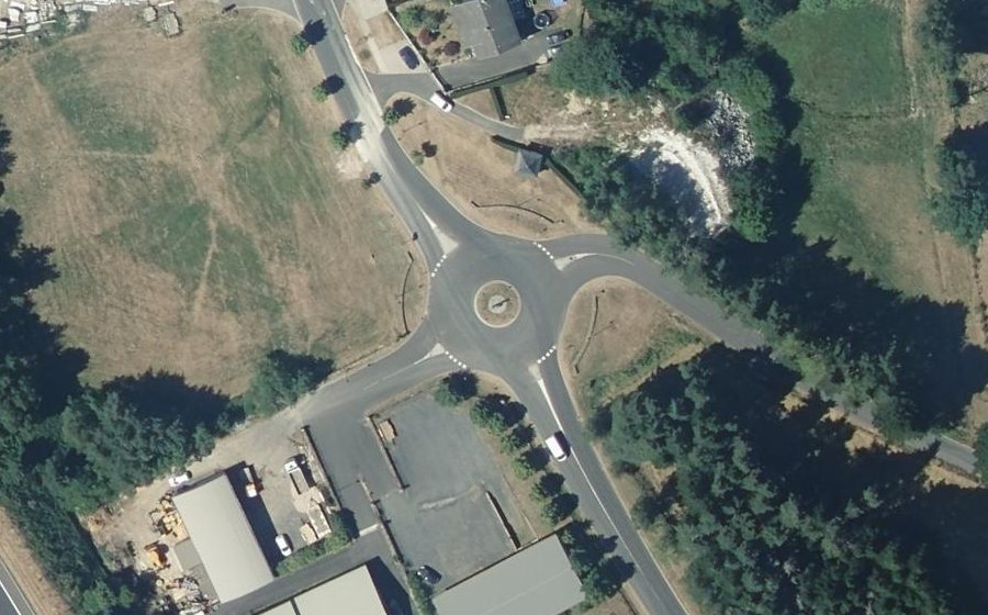 Vue aérienne du Route du Gévaudan