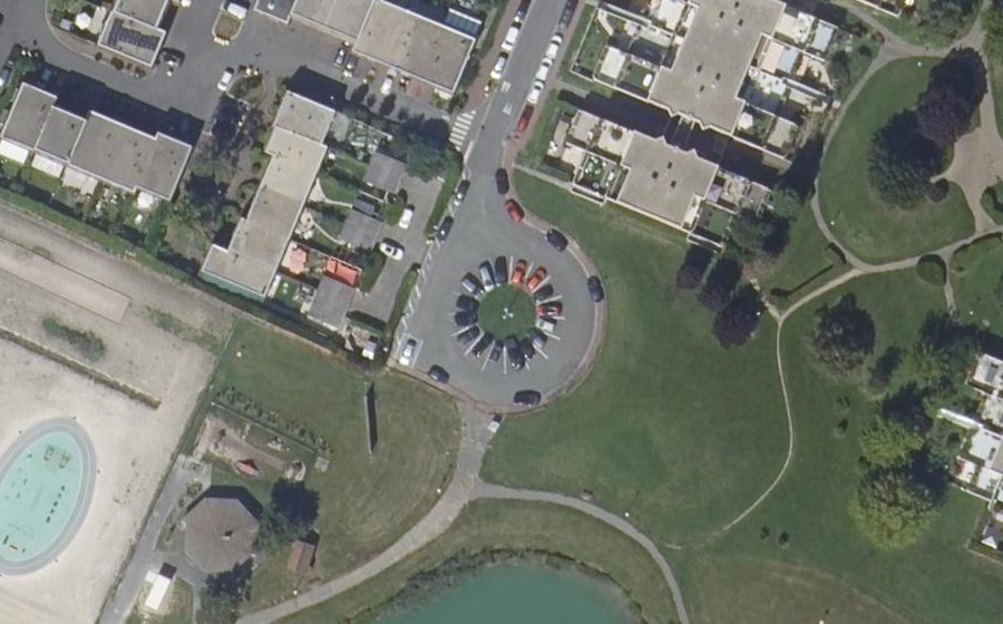 Vue aérienne du Rond-point anonyme n°70008624