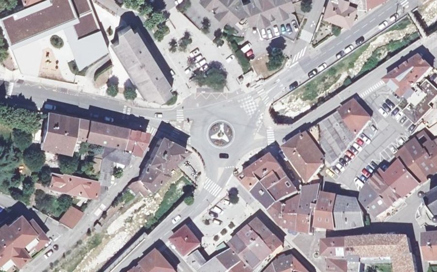 Vue aérienne de la Place Docteur Thévenet