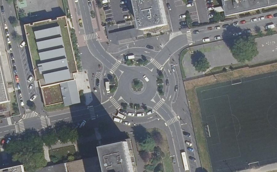 Vue aérienne de la Place des Victoires