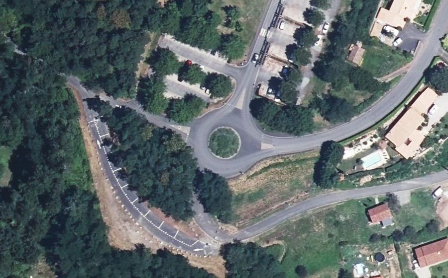 Vue aérienne du Rond-Point Adrien Barthélémy