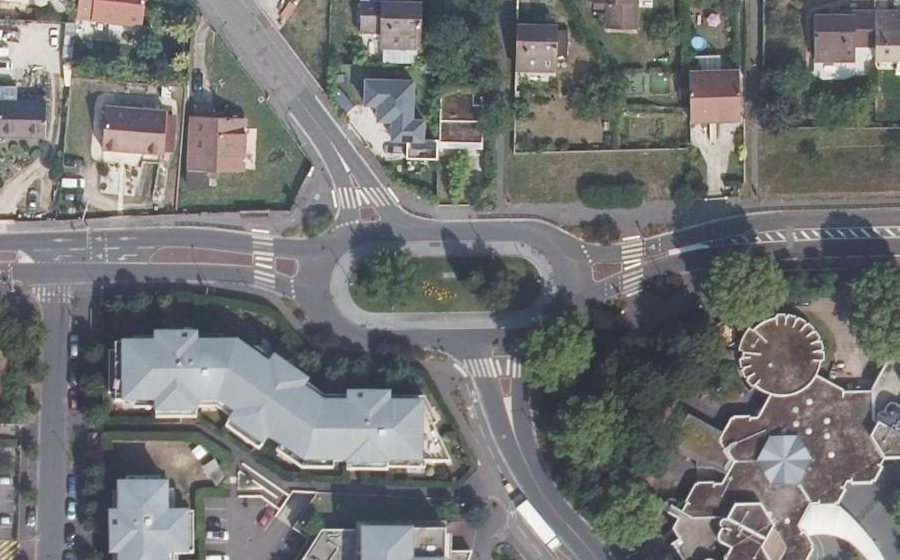 Vue aérienne de la Place Jacques Dacier