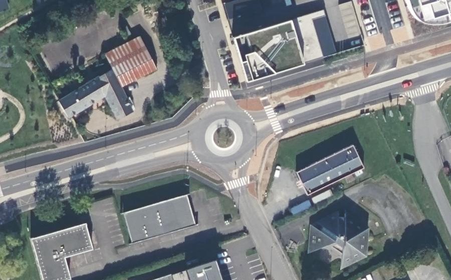 Vue aérienne du Giratoire de Braguard