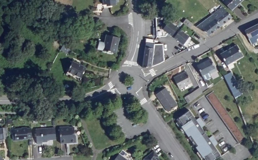 Vue aérienne du Rond-Point des Bruyères