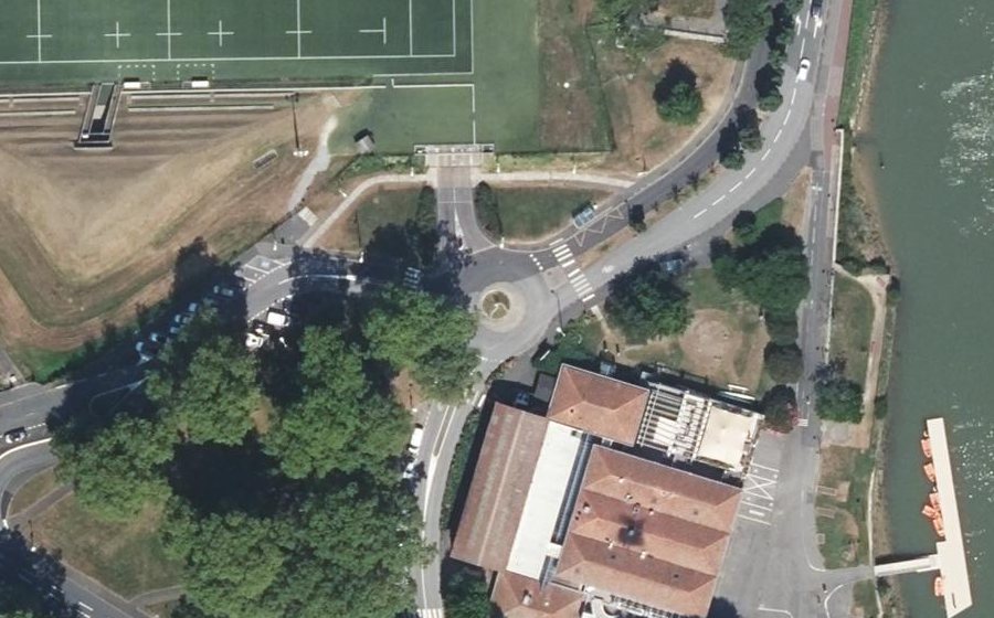 Vue aérienne du Giratoire Fredo Herrera