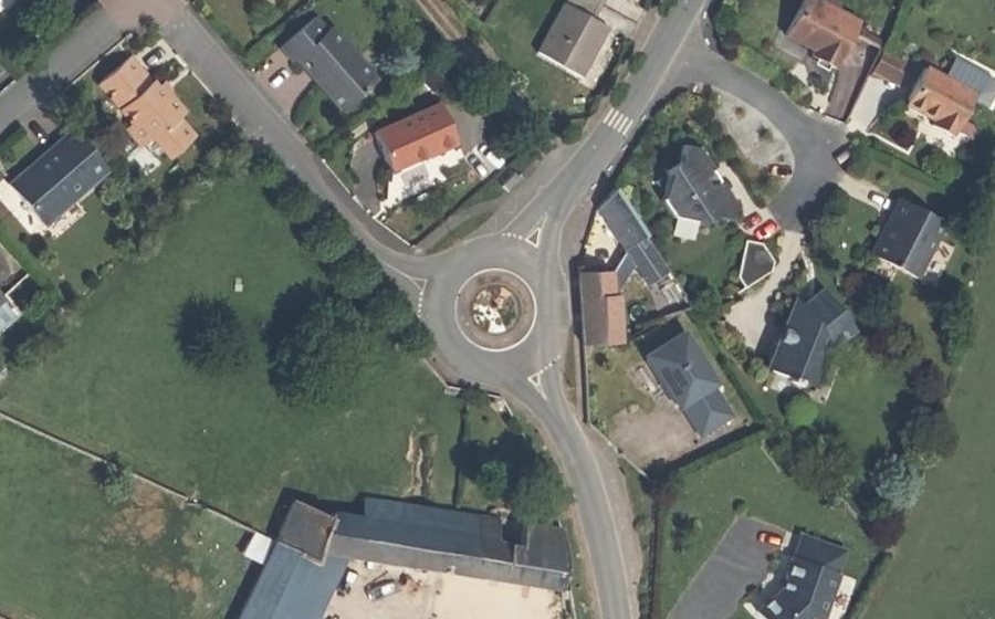 Vue aérienne du Rue de l'Avenir
