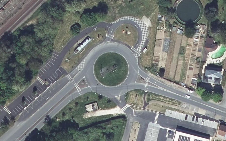 Vue aérienne du Avenue du Général de Gaulle
