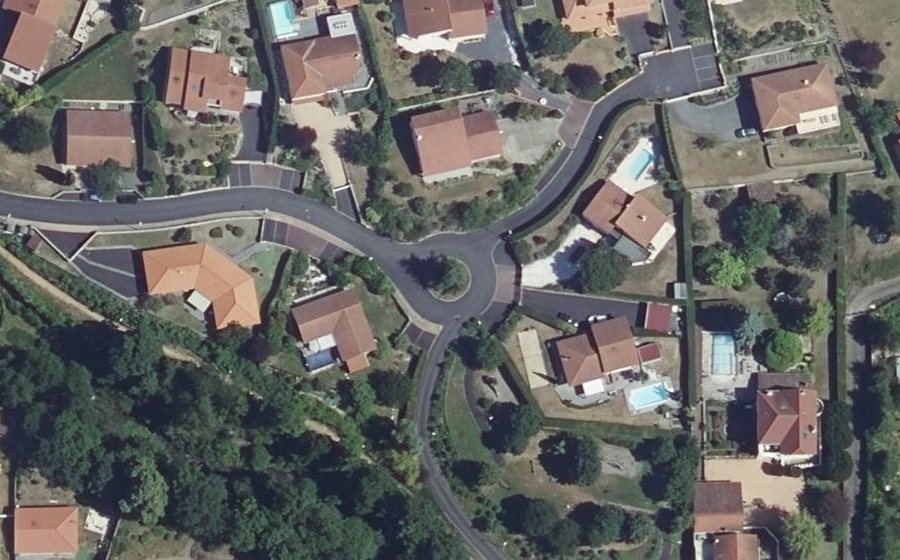 Vue aérienne du Allée du Bord de Veyre