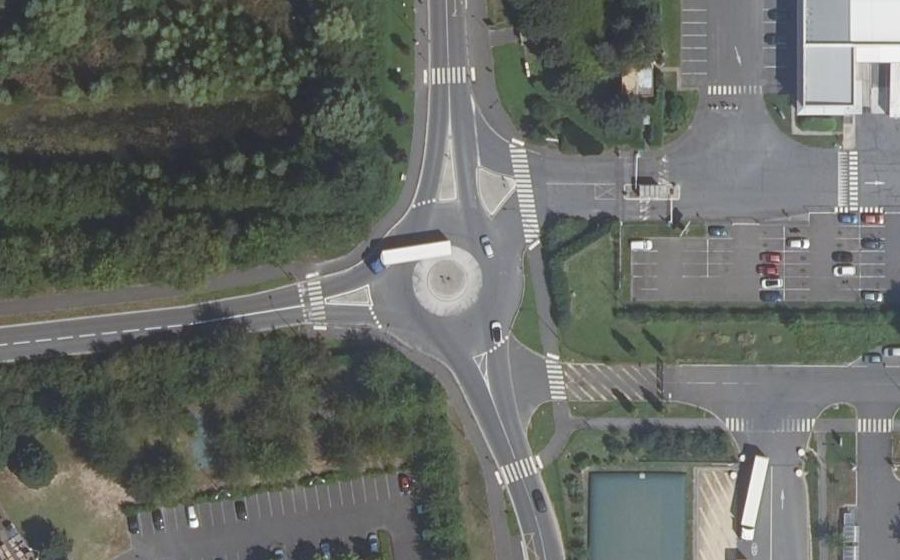 Vue aérienne du Rue Denis Papin