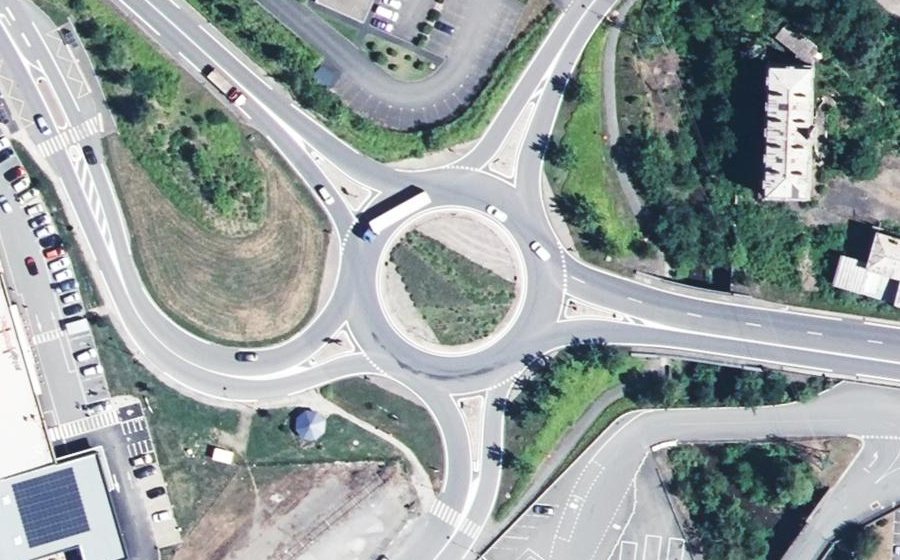 Vue aérienne du Giratoire de Laubarède