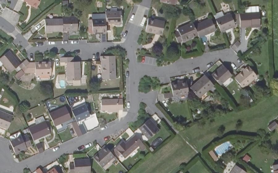 Vue aérienne du Rond-point anonyme n°71007849