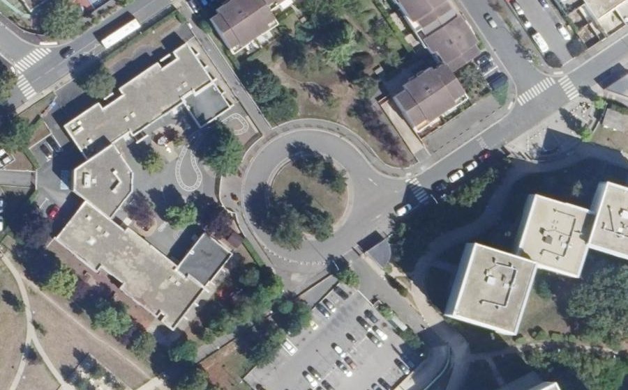 Vue aérienne du Rue Saint-Sébastien