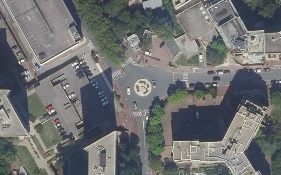 Vue aérienne du Avenue de la Brèche