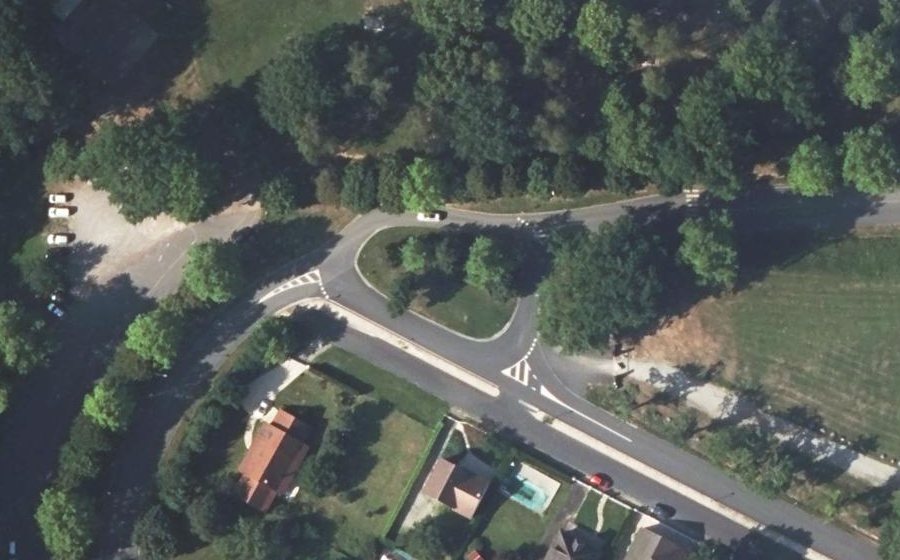 Vue aérienne du Boulevard de la Plage