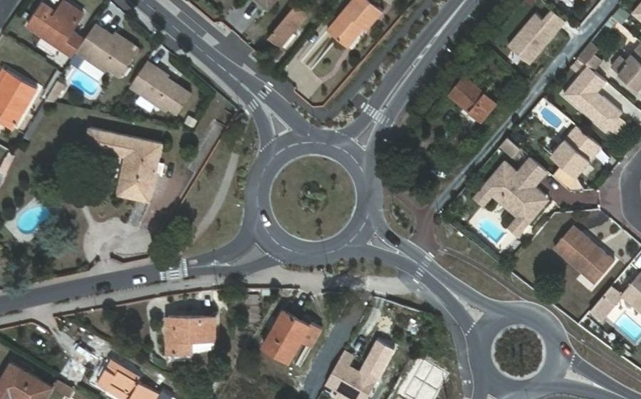 Vue aérienne du Rond-Point d'Anglès