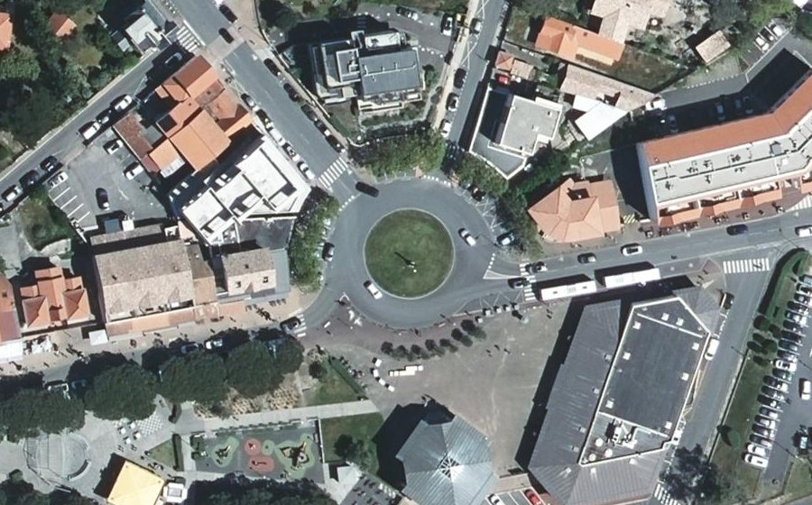 Vue aérienne du Place de l'Europe