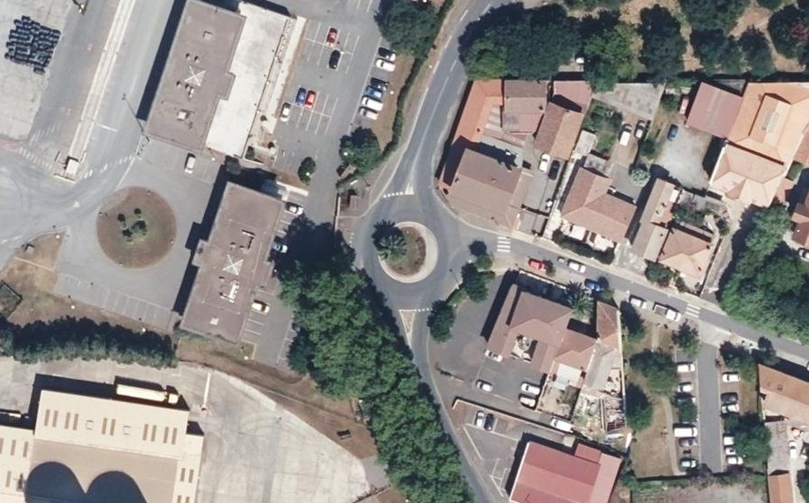 Vue aérienne du Rond-Point Claudius Magnin
