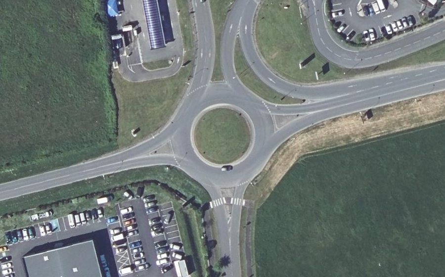 Vue aérienne du Rond-point anonyme n°71340027