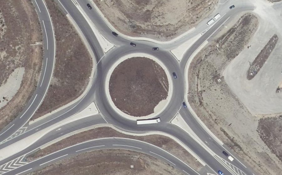 Vue aérienne du Rond-Point de la Fossette