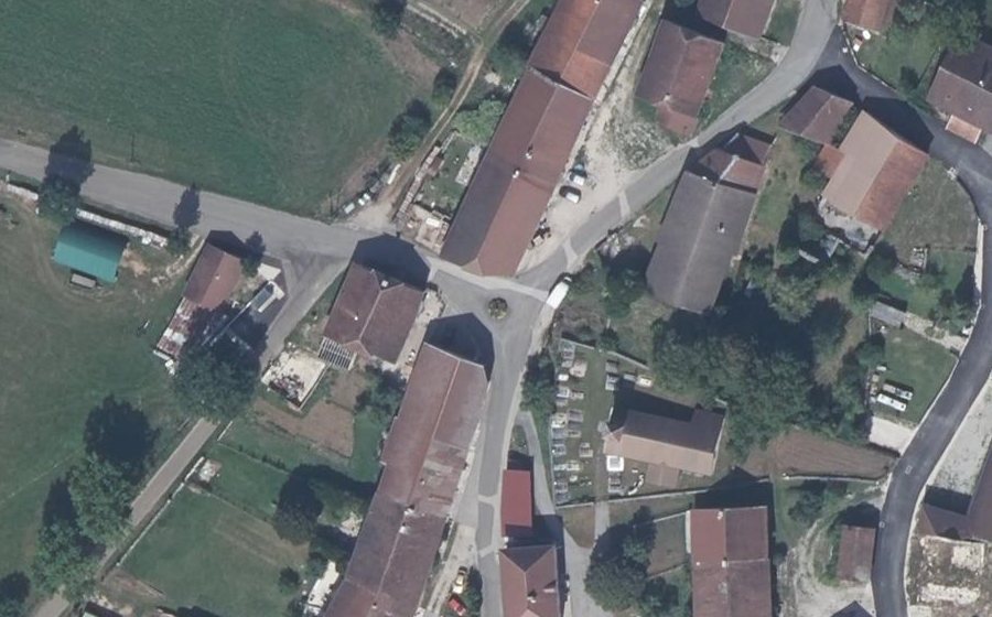 Vue aérienne du Rue du Château