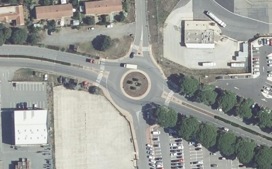 Vue aérienne du Corsu di l'Aeroportu