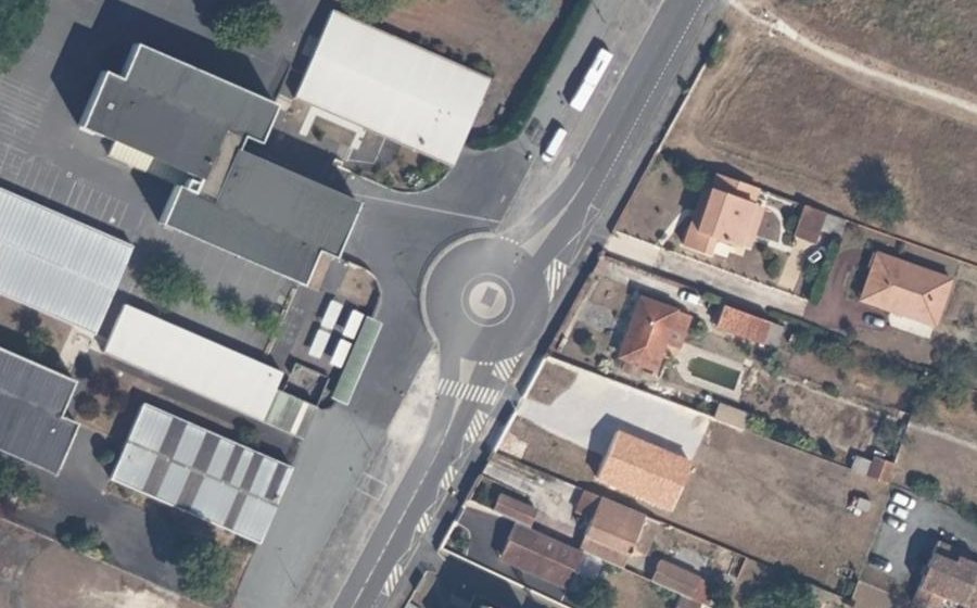 Vue aérienne du Rue Félix Gaillard