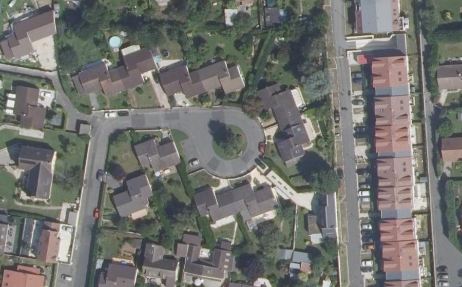 Vue aérienne du Rue du Petit Noyer