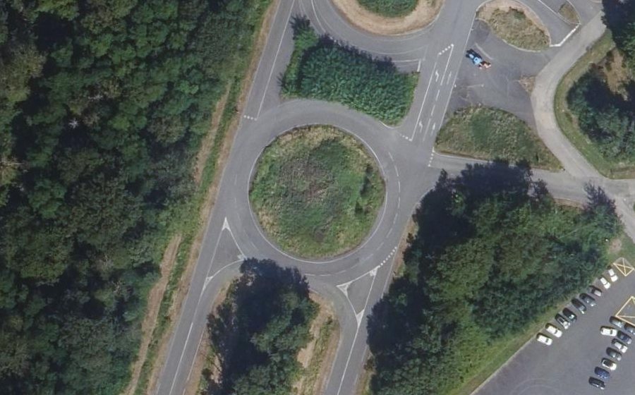 Vue aérienne du Autodrome de Linas-Montlhéry