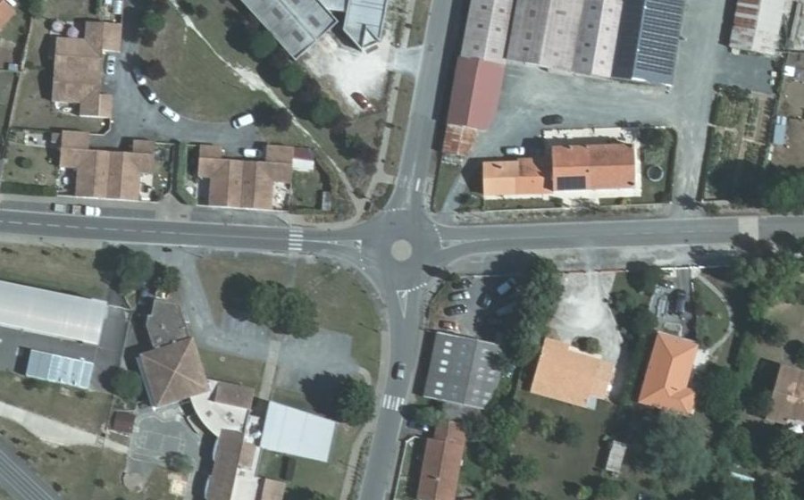 Vue aérienne du Rue du Stade