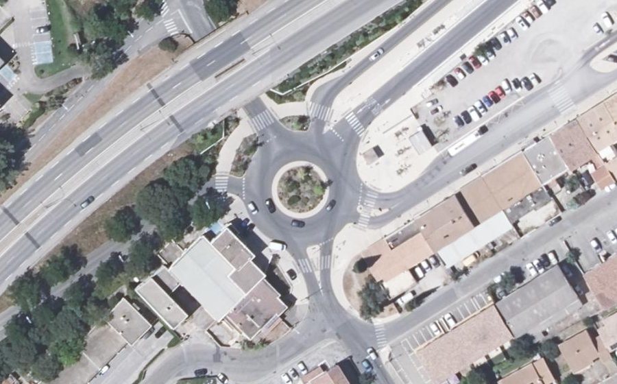 Vue aérienne du Rond-Point
