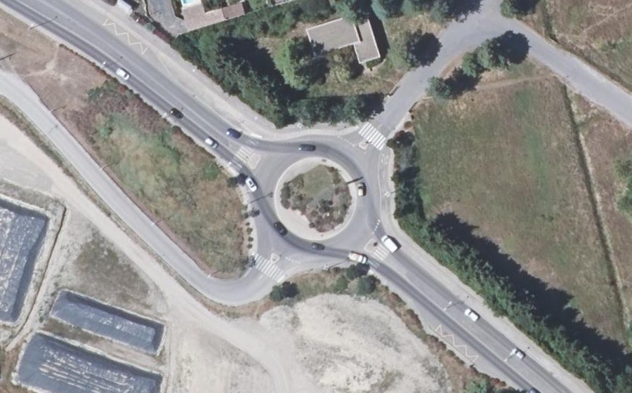 Vue aérienne du Rond-Point Marc Chausse