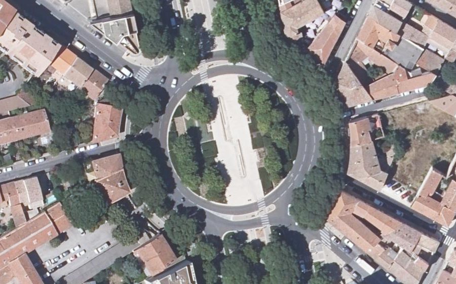 Vue aérienne du Place Séverine