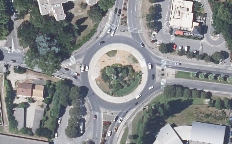 Vue aérienne du Rond-Point Rishon le Zion