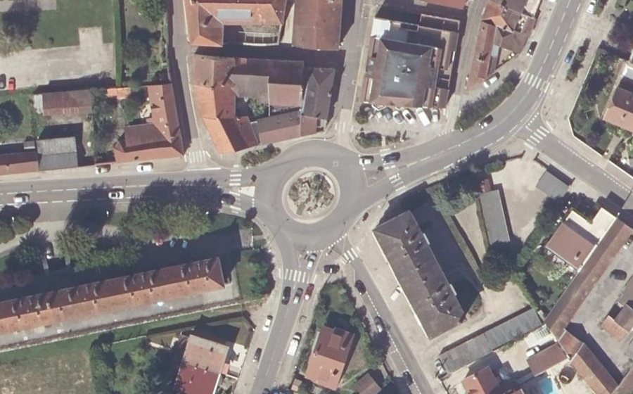Vue aérienne du Place de Verdun