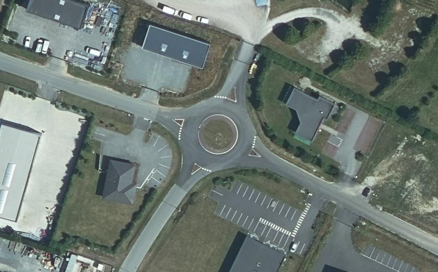 Vue aérienne du Rue de la Chapelle