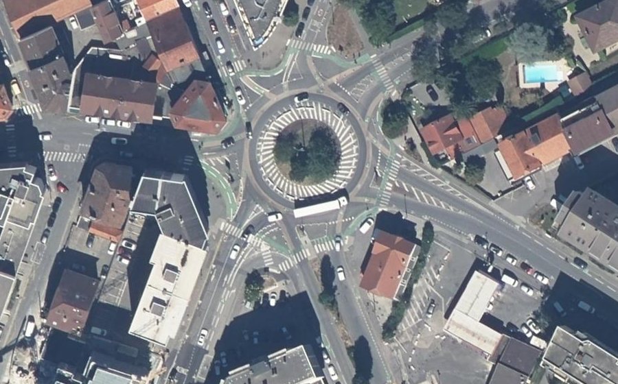 Vue aérienne du Place de l'Étoile