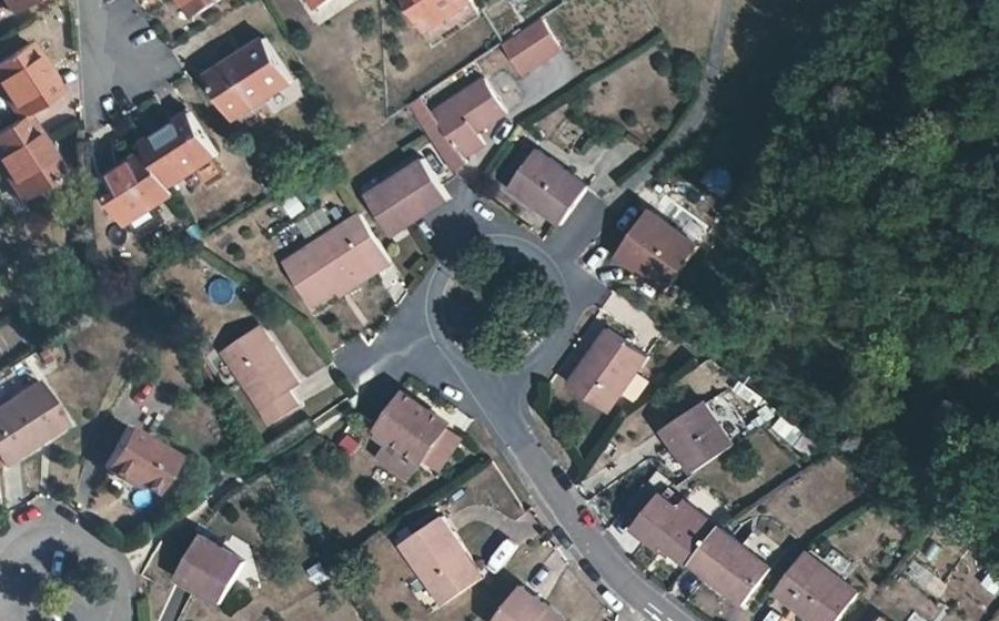 Vue aérienne du Allée Georges Bernanos