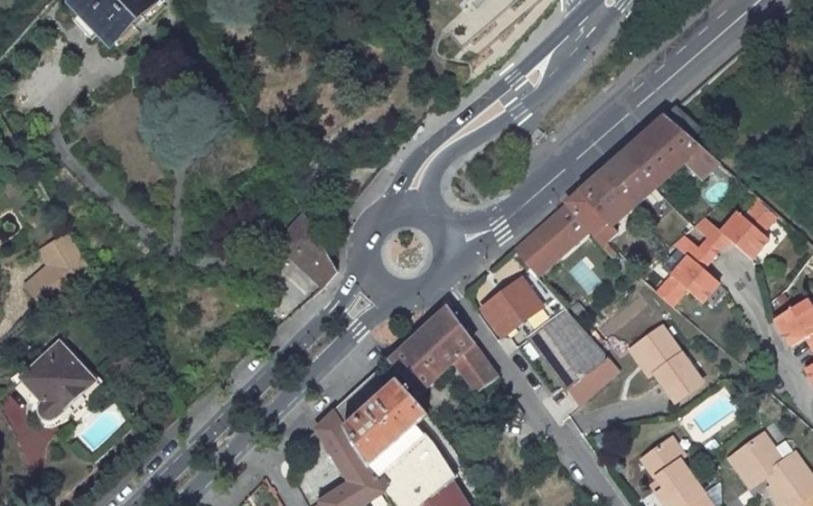 Vue aérienne du Route de Genève