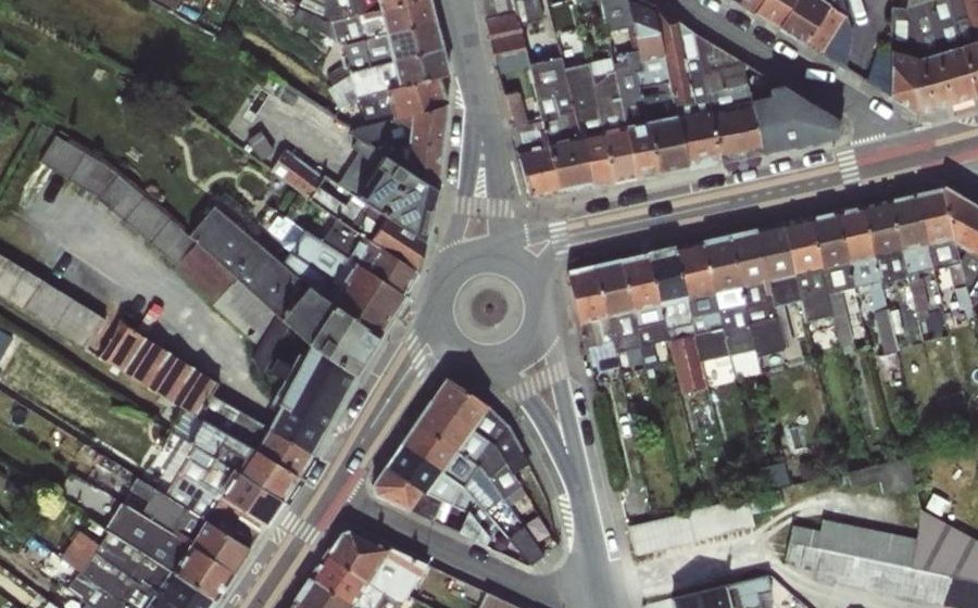 Vue aérienne du Rue du Mont-à-Leux - Mont-à-Leuxstraat