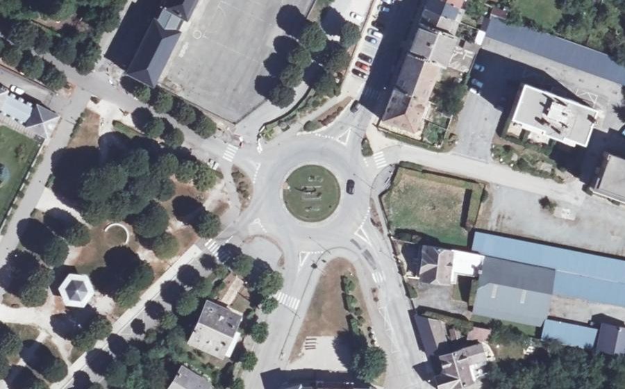 Vue aérienne du Place du Théâtre