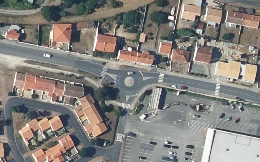 Vue aérienne du Avenue de l'Estacade