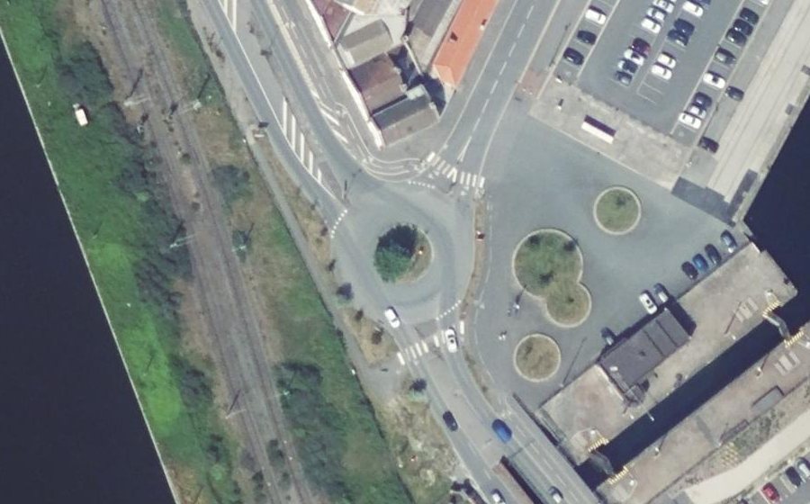 Vue aérienne du Rond-Point des Darses