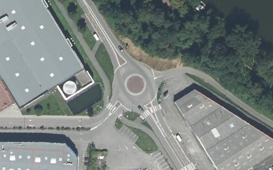 Vue aérienne du Rue du Fort
