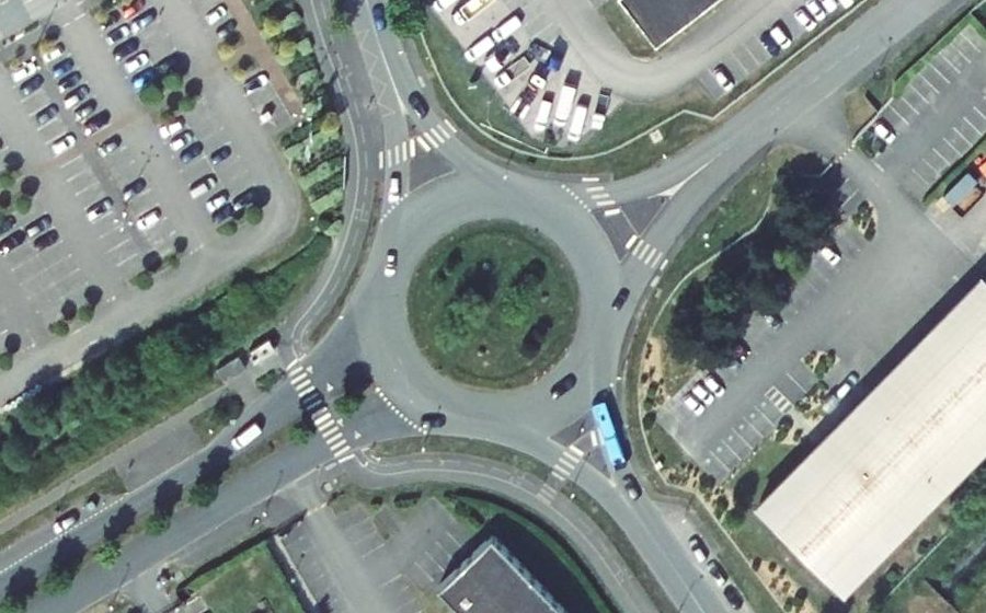 Vue aérienne du Rond-Point de Lisbonne