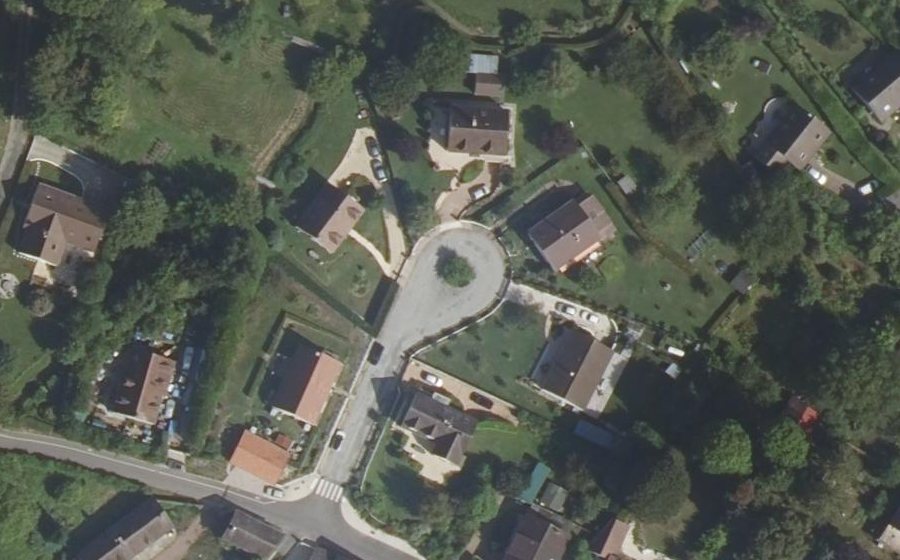 Vue aérienne du Clos du Blanc-Moulin