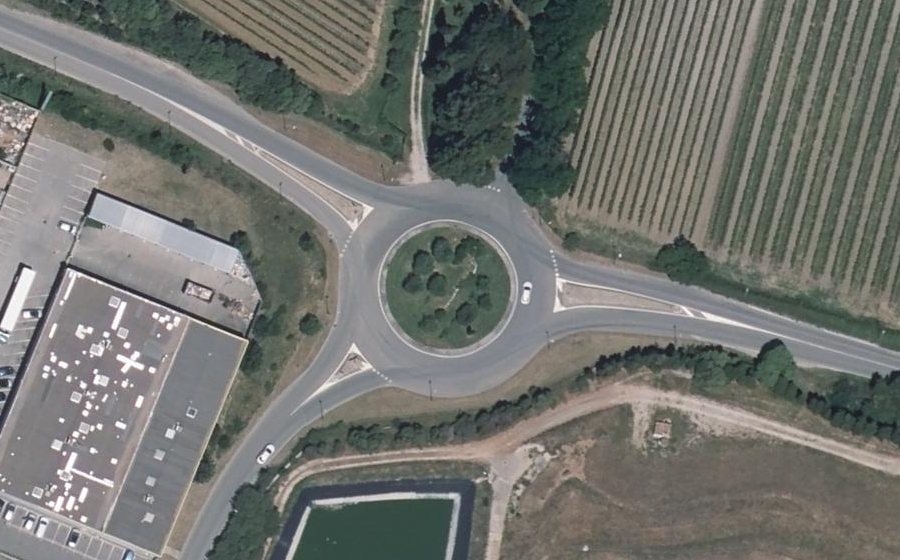 Vue aérienne du Route de Jonquières