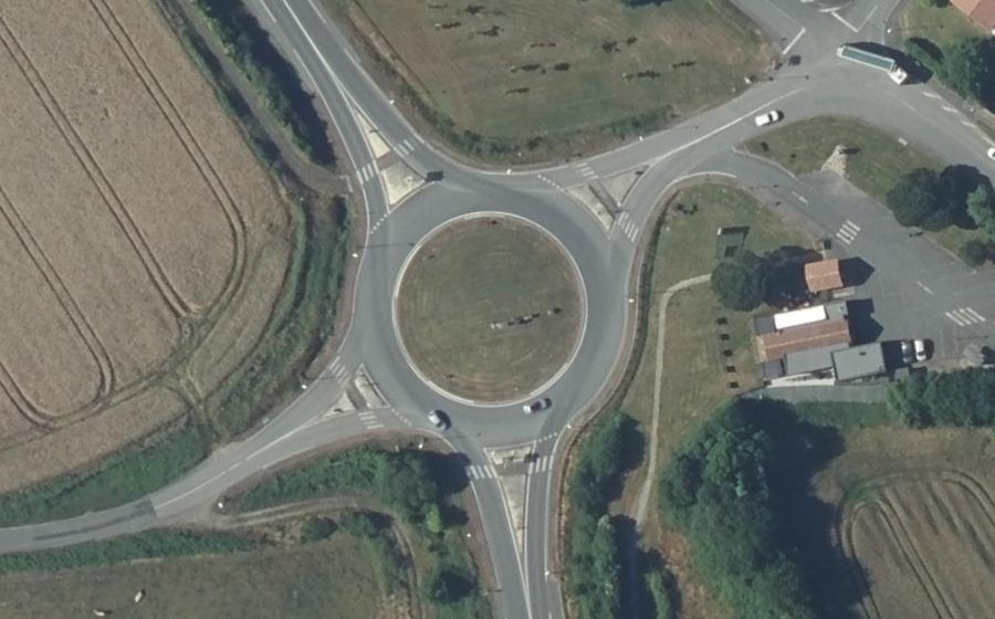 Vue aérienne du Rond-Point des Diamants