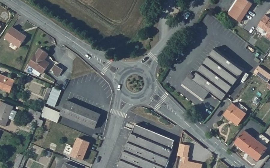 Vue aérienne du Rue du Commandant Sauvageot
