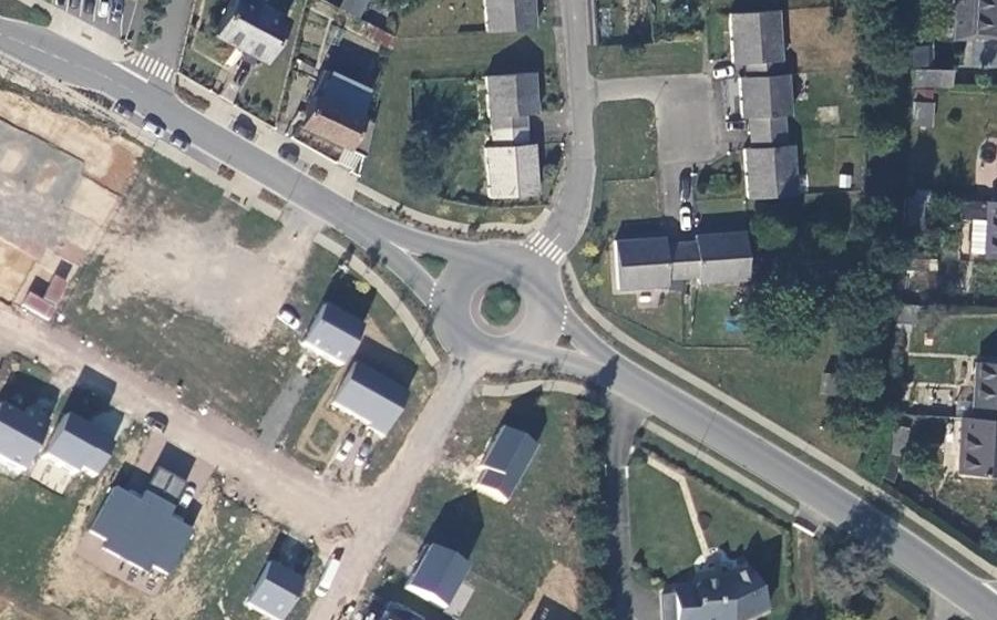 Vue aérienne du Rue de Brocéliande